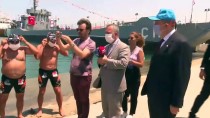 Eski Bakan Tüzmen 5 Sporcuyla Mersin'den KKTC'ye Yüzdü