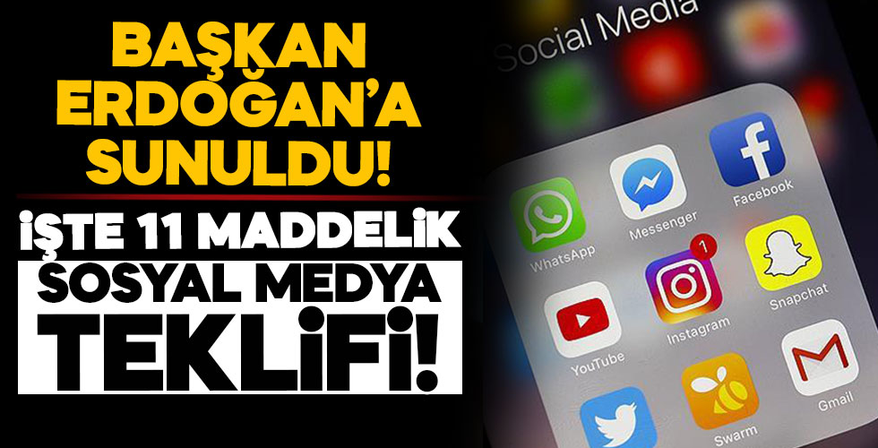 İşte 11 maddelik 'sosyal medya' teklifi!