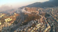 İzmir'de Evde Çıkan Yangın Makilik Alana Sıçradı Haberi