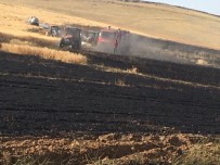 Niğde'de 50 Dönümlük Arpa Tarlası Kül Oldu