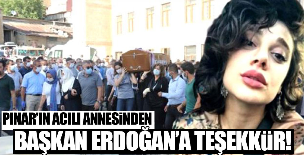 Pınar Gültekin'in annesinden Erdoğan'a teşekkür!