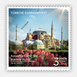 PTT'den Ayasofya Camii'ne Özel Pul