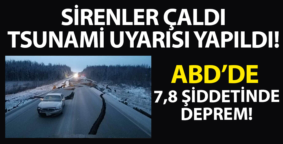 Sirenler çalmaya başladı, tsunami uyarısı yapıldı!