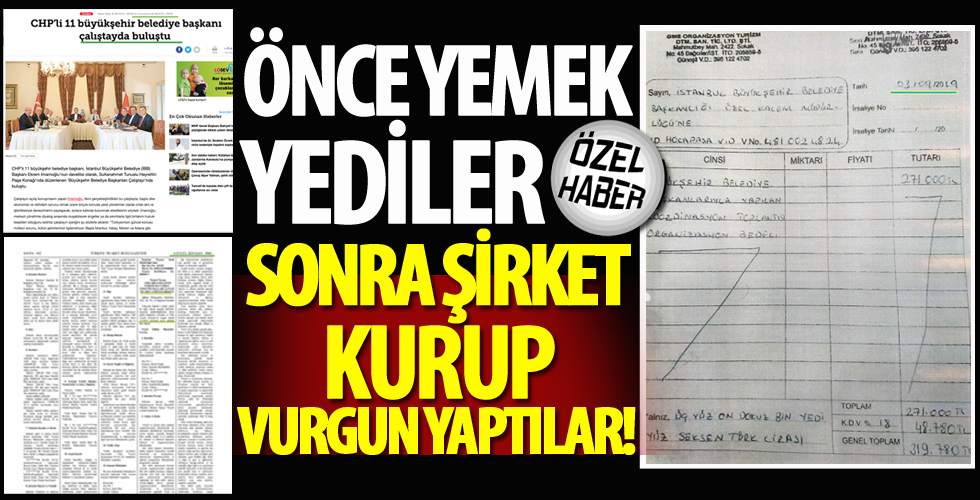 Önce yemek yediler sonra şirket kurup vurgun yaptılar!