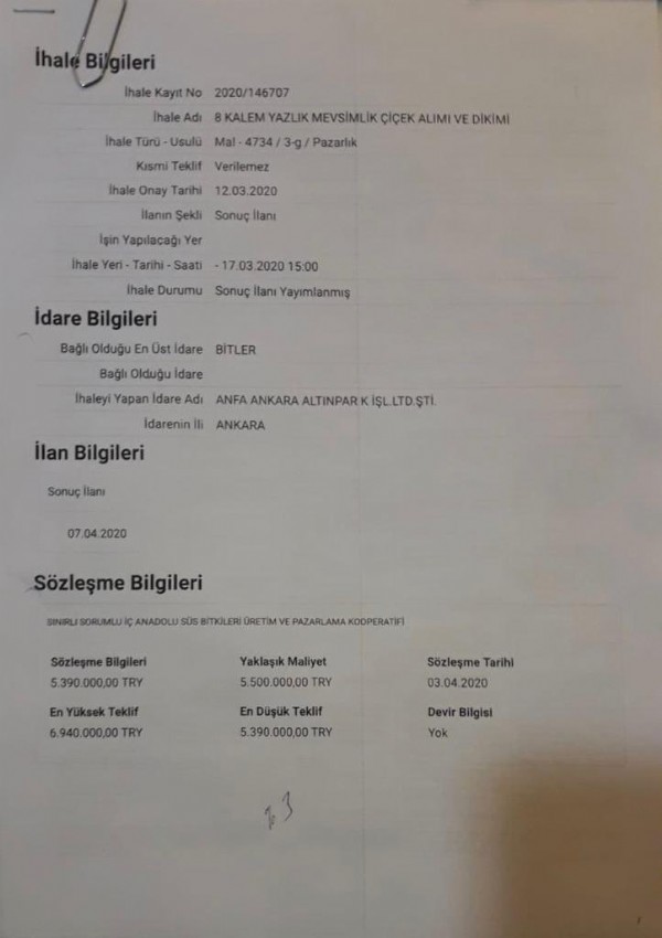 Mansur Yavaş'tan yine müthiş şaibeli bir ihale!