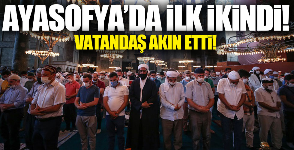 Ayasofya'ya vatandaşın yoğun ilgisi!
