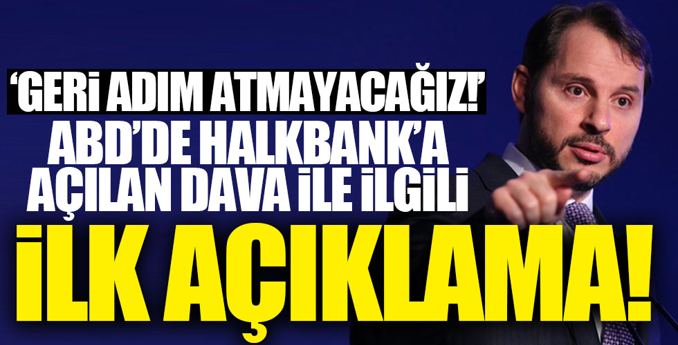 Berat Albayrak'tan Halkbank açıklaması!