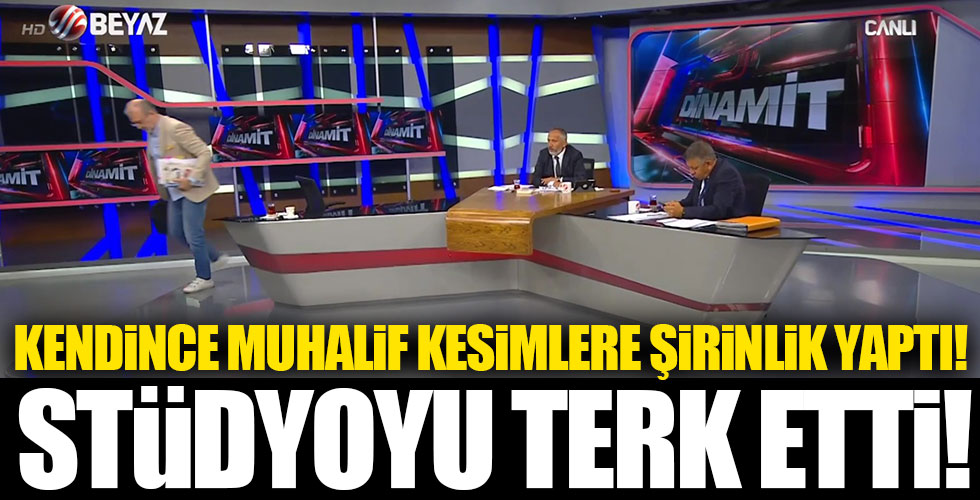 Hulki Cevizoğlu Dinamit programında stüdyoyu terk etti!