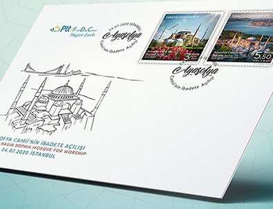 Kişiye özel 'Ayasofya Camii hatıra pulu'