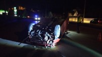 Otomobil Takla Attı, Sürücü Ölümden Döndü Haberi