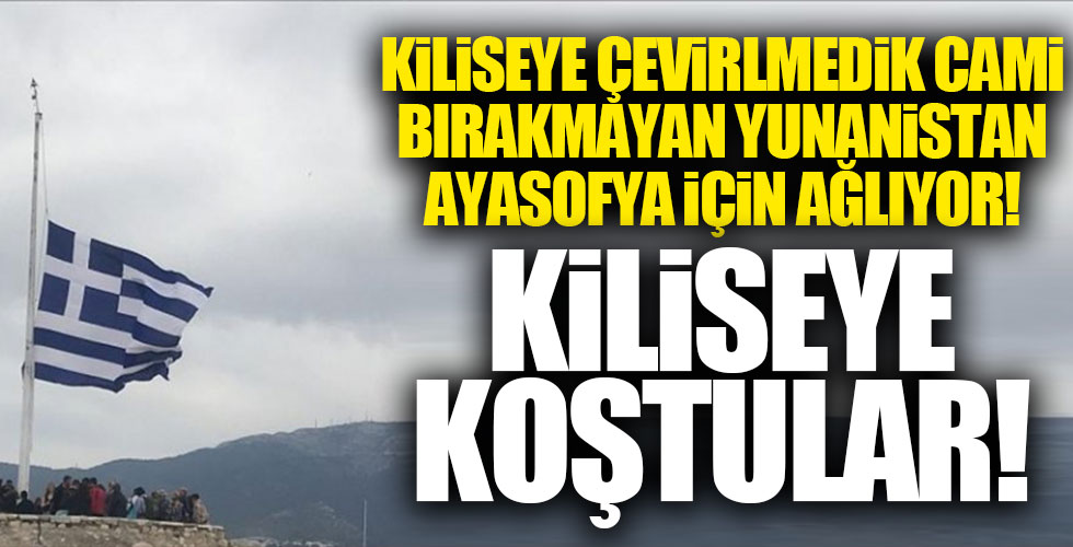 Selanik'te Ayasofya protestosu!