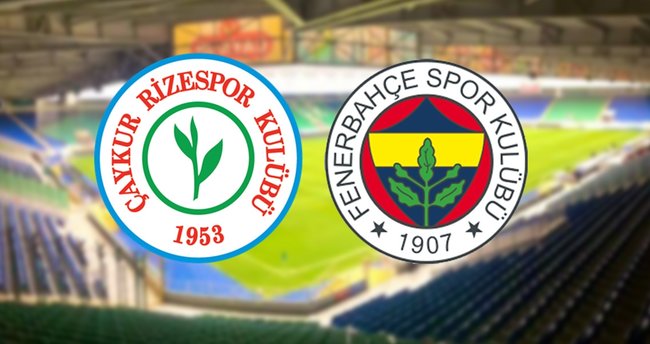 Fenerbahçe - Çaykur Rizespor maçı başladı!