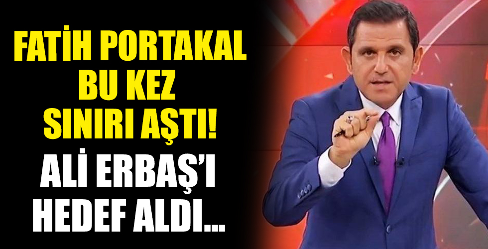 Fatih Portakal'dan tepki çeken çıkış