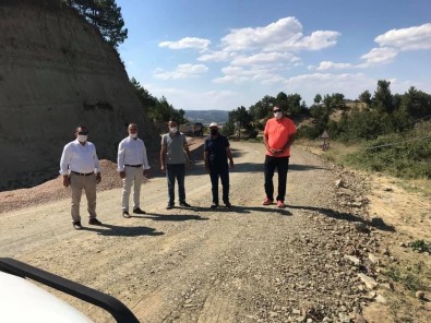 Şaphane'de Asfalt Çalışması