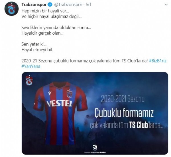 Trabzonspor yeni formasını tanıttı!