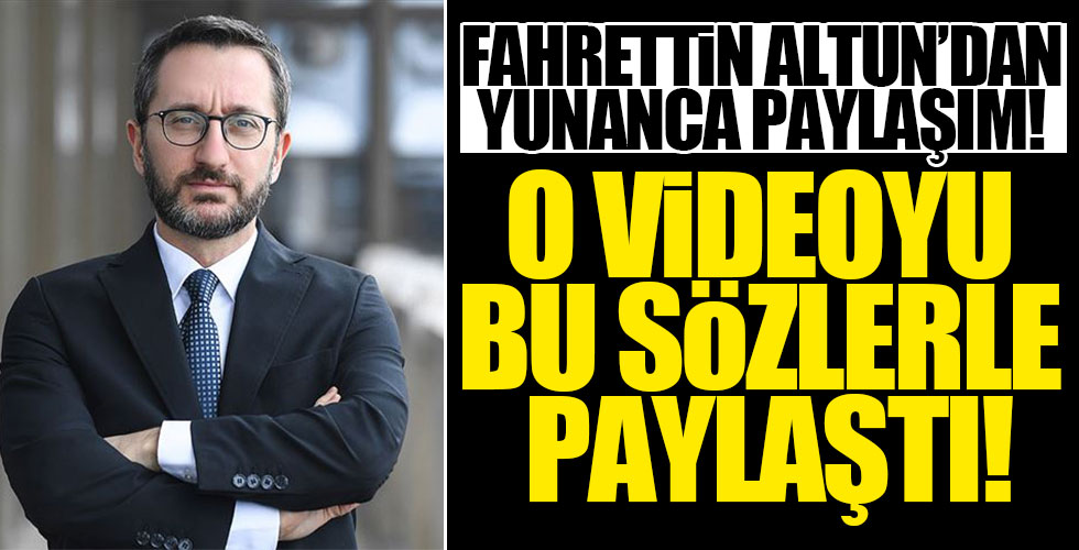 Altun'dan Yunanca paylaşım!