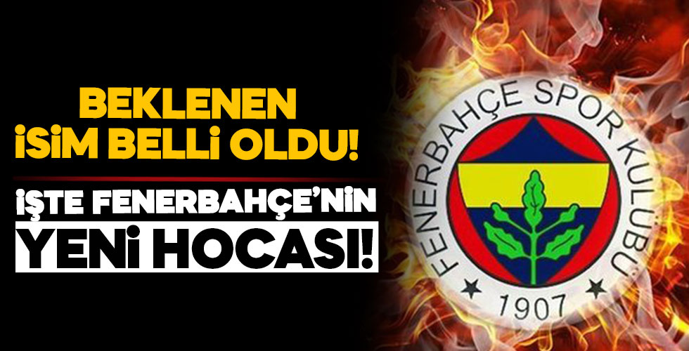 Fenerbahçe'nin yeni hocası belli oldu!