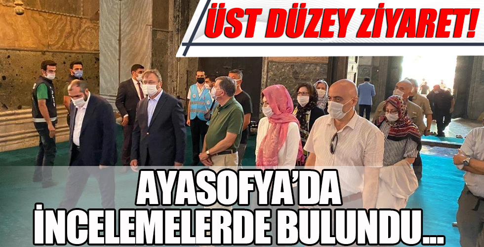 Ayasofya Camii'ne dikkat çeken ziyaret!