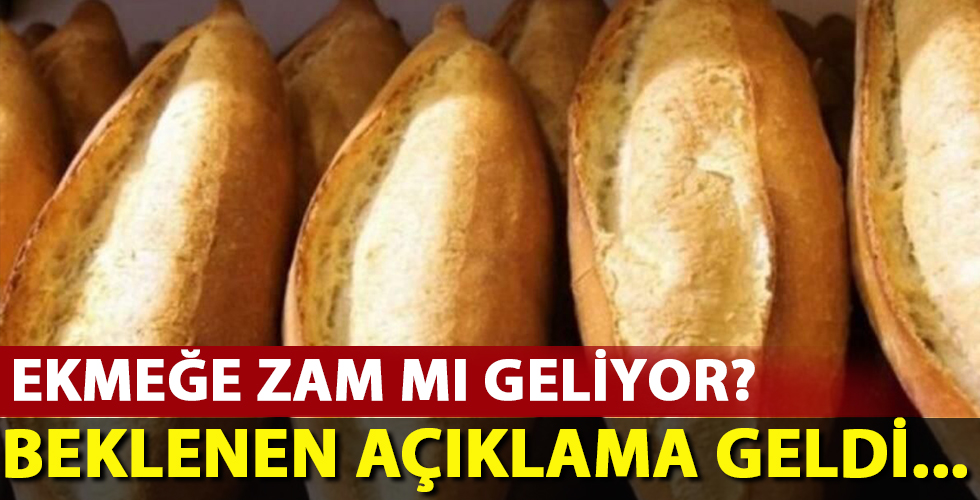 Ekmeğe zam gelecek mi? Açıklama geldi