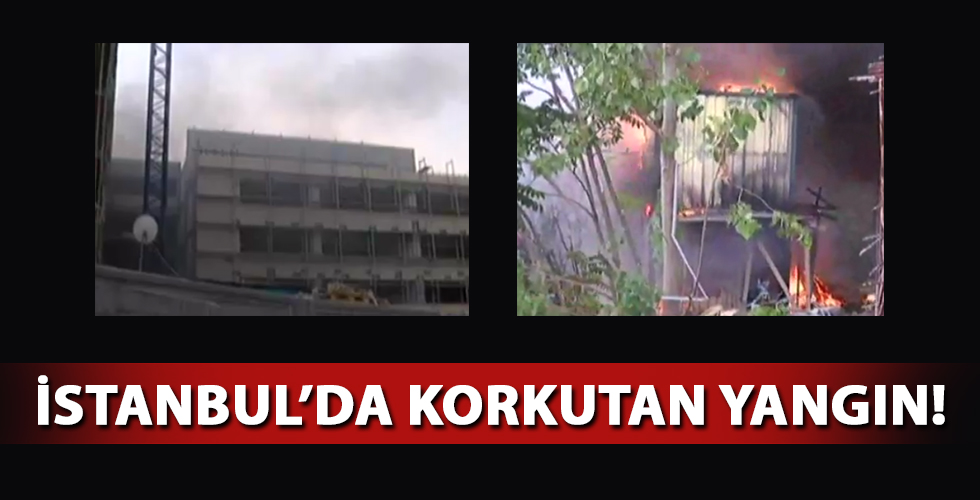İstanbul Bayrampaşa'da korkutan yangın