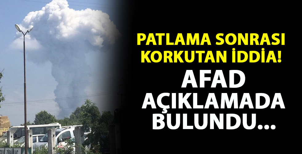 Sakarya'daki patlama sonrası korkutan iddia! AFAD, açıklama yaptı