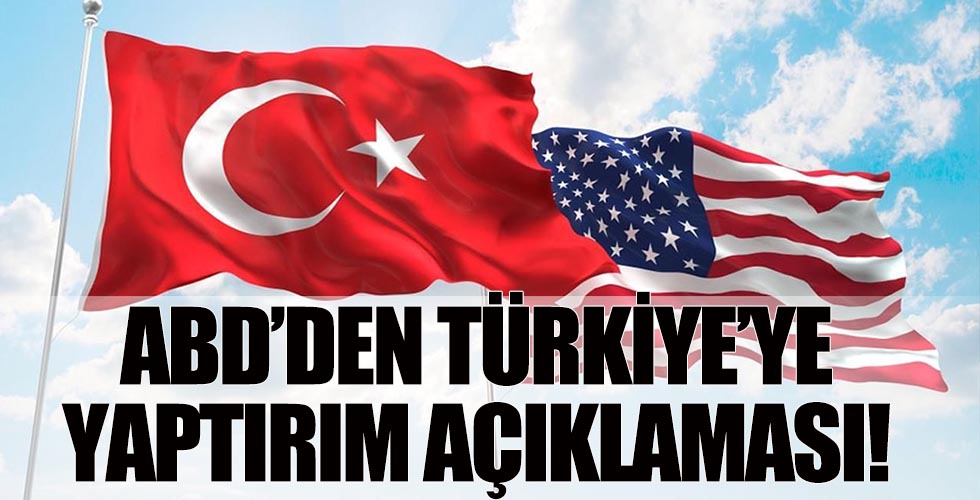 ABD'den Türkiye'ye yaptırım açıklaması!