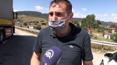 Gerede-Karadeniz Bağlantı Yolu'nda Uzun Araç Kuyruğu Oluştu