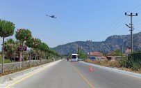Muğla Jandarmasından Helikopterle Bayram Trafiği Denetimi Haberi