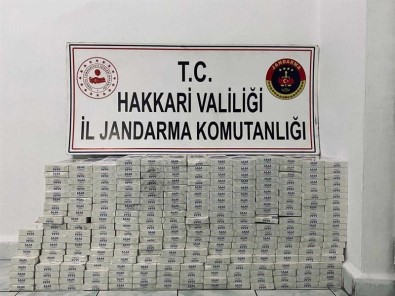 Şemdinli'de 15 Bin 530 Paket Gümrük Kaçağı Sigara Ele Gerildi
