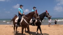 Atlı Jandarma Timlerinden Plajlarda Denetim