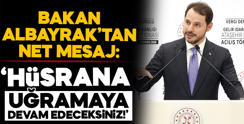 Bakan Albayrak'tan net mesaj: 'Hüsrana uğramaya devam edeceksiniz!'