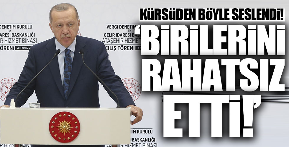 Cumhurbaşkanı Erdoğan kürsüden böyle seslendi!