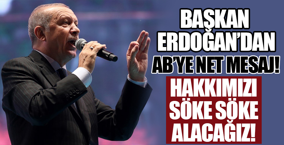 Başkan Erdoğan dev projenin açılış töreninde konuşuyor