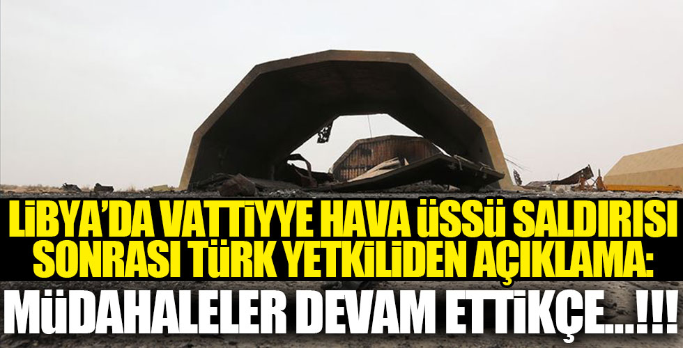Vattiyye saldırısı ile ilgili MSB yetkilisinden açıklama!