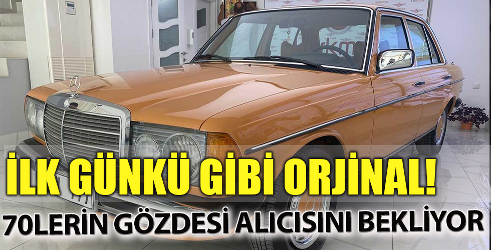 1977 model otomobil ilk günkü orijinalliğini koruyor! 170 bin TL'ye alıcısını bekliyor