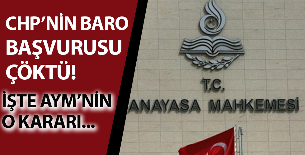 CHP'nin baro başvurusu çöktü!