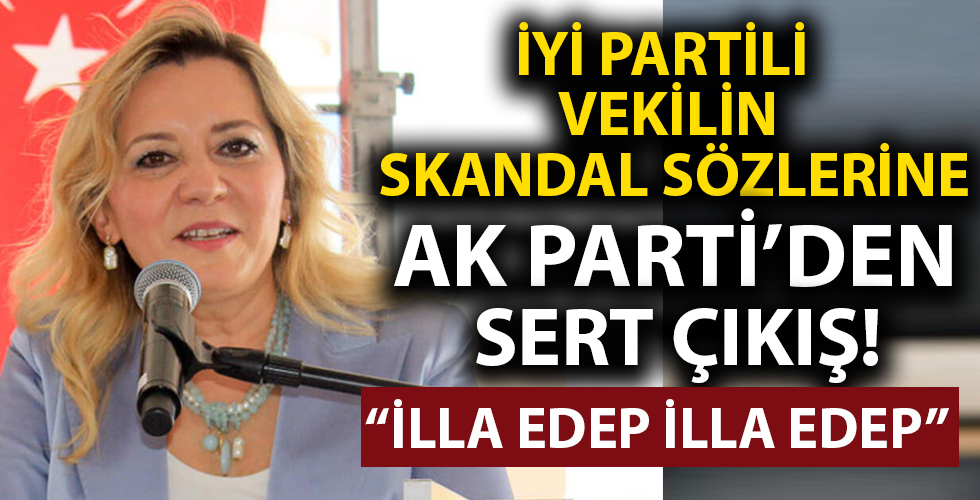 İYİ Partili kadın vekilin ahlaksız sözlerine AK Parti'den sert cevap