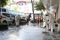 Mega Center'da Temizlik Ve Dezenfekte Çalışması