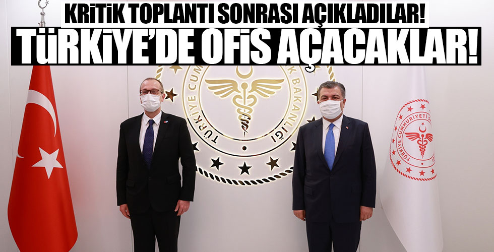 Bakan Koca duyurdu: Türkiye'de ofis açacaklar!