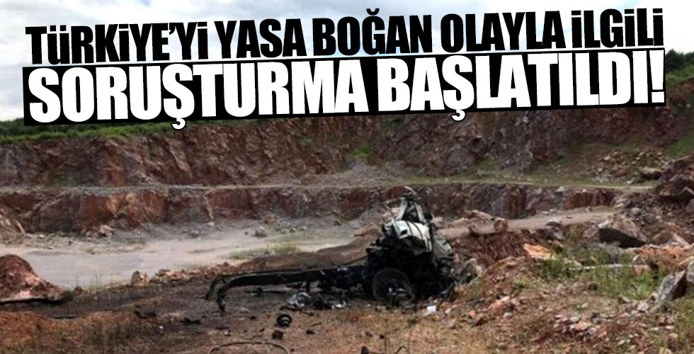 O olayla ilgili soruşturma başlatıldı!