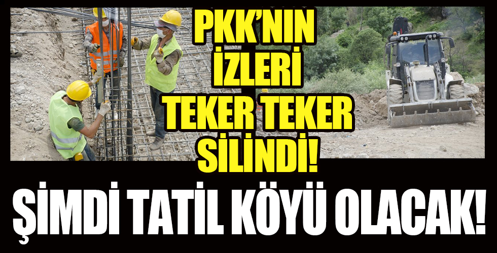 Terör örgütü PKK'nın tüm izleri silindi!