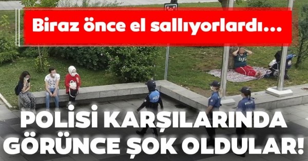 Maskesiz gençler neye uğradığını şaşırdı!