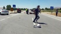 Burdur'da Otomobille Motosiklet Çarpıştı Açıklaması 2 Yaralı