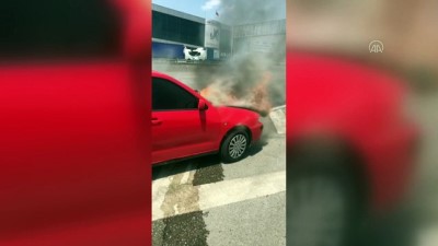 Dilovası'nda Otomobil Yangını