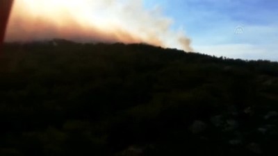 GÜNCELLEME - Aydın'da Çamlık Alanda Çıkan Orman Yangınına Müdahale Ediliyor