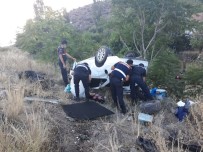 Kontrolden Çıkan Otomobil Takla Attı, Açıklaması5 Yaralı