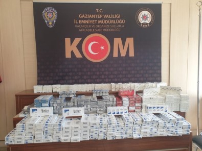Gaziantep'te 2 Bin 500 Paket Kaçak Sigara Yakalandı