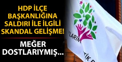 HDP Bakırköy İlçe Başkanlığı'na saldıran kişiyle ilgili skandal gelişme! Meğer dostlarıymış...