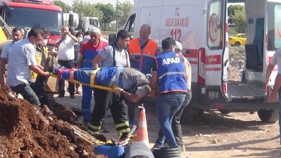 Kilis'te Toprak Altında Kalan İşçi Ağır Yaralandı