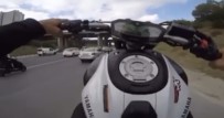 (Özel) İstanbul'da Motosikletli Magandanın 'Drift', 'Makas' Ve 'Tek Teker' Terörü Kamerada